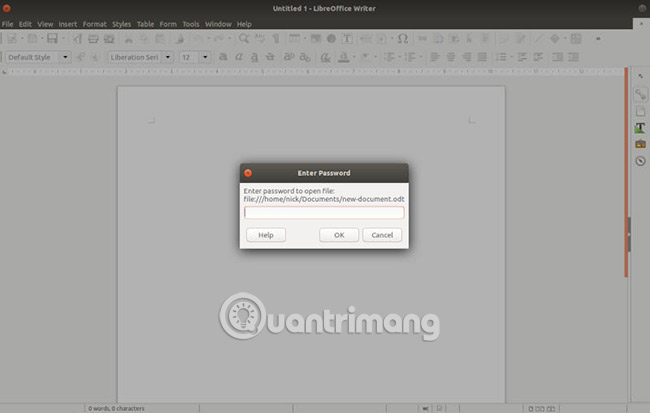 How to encrypt documents with LibreOffice with a password Picture 6