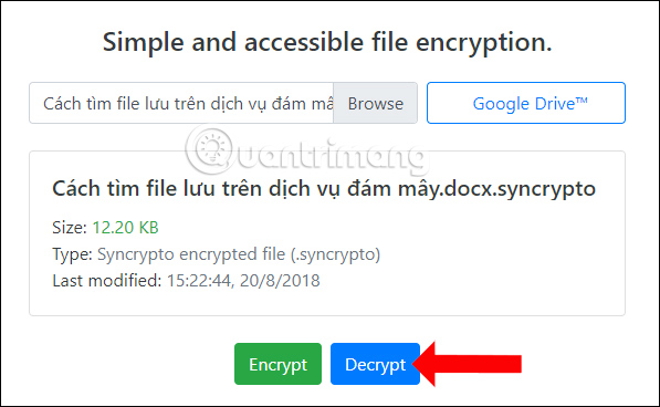 How to encrypt files on Google Drive with Syncrypto Picture 7