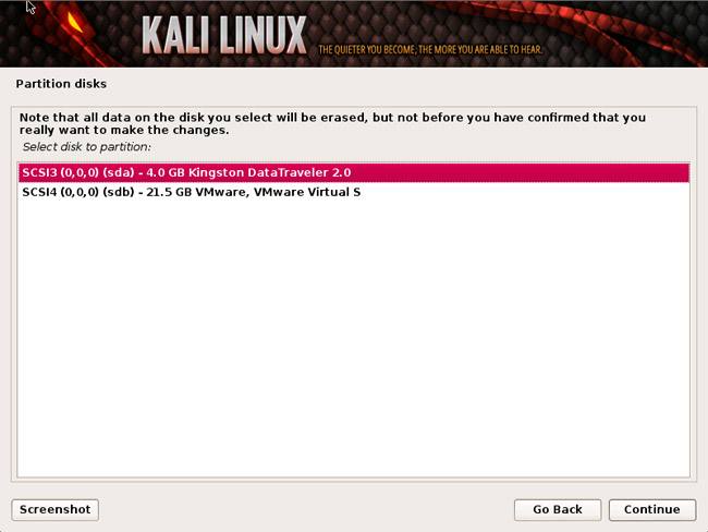 How to encrypt LVM partitions when installing Kali Linux Picture 7
