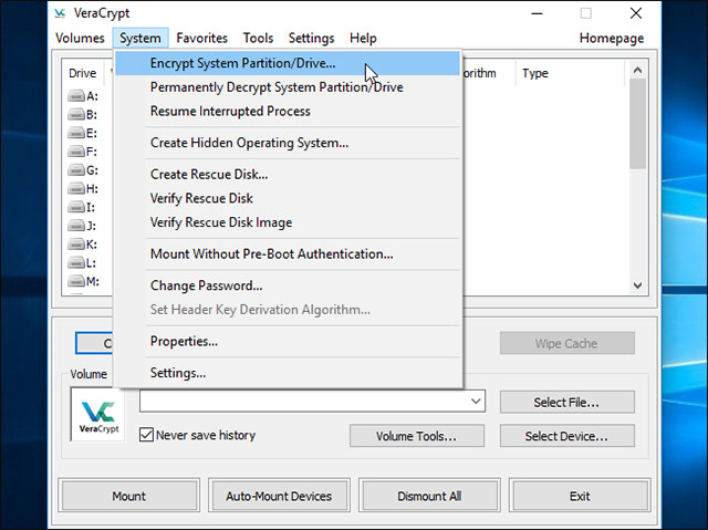 How to encrypt Windows system drive with VeraCrypt Picture 3