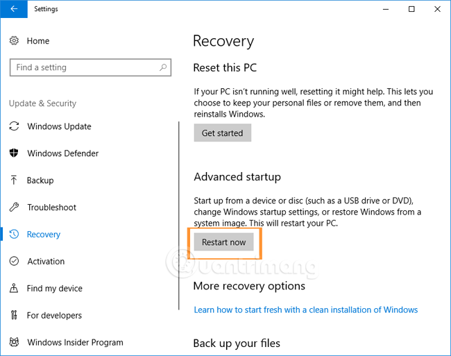 How to enter BIOS (UEFI) on Windows 10 Picture 5