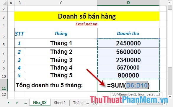 How to enter formulas in Excel Picture 4