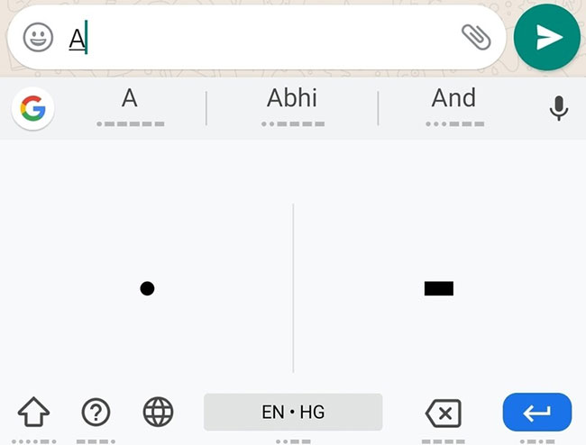 How To Enter Morse Code In Gboard Application