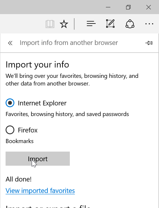 How to enter the saved password on Internet Explorer to Edge browser Picture 4