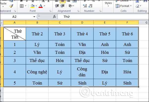 How to equalize line, column, and cell sizes in Excel Picture 6