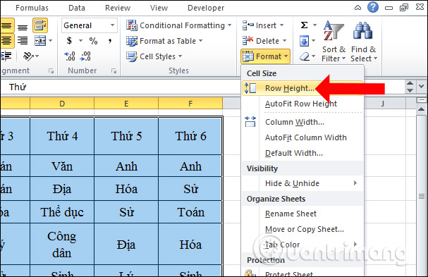 How to equalize line, column, and cell sizes in Excel Picture 7