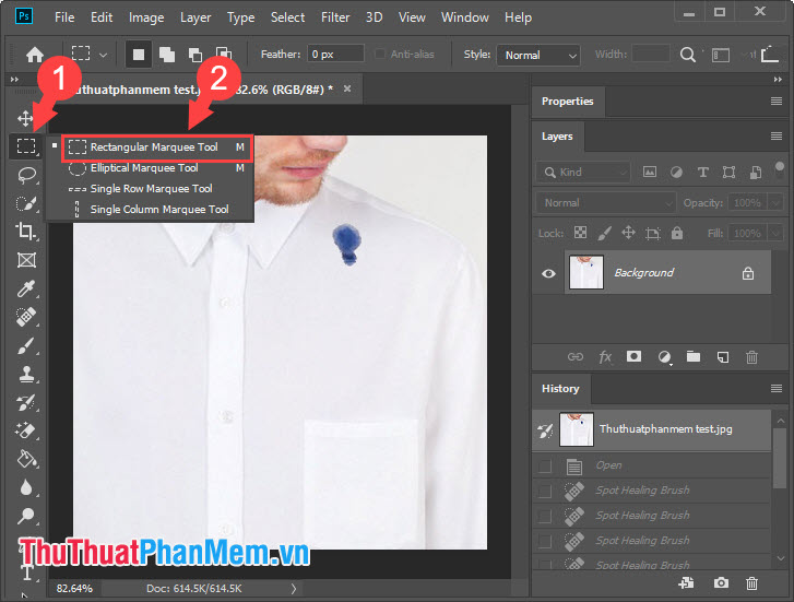 How to erase stains on photos, cleaning photos in Photoshop Picture 5