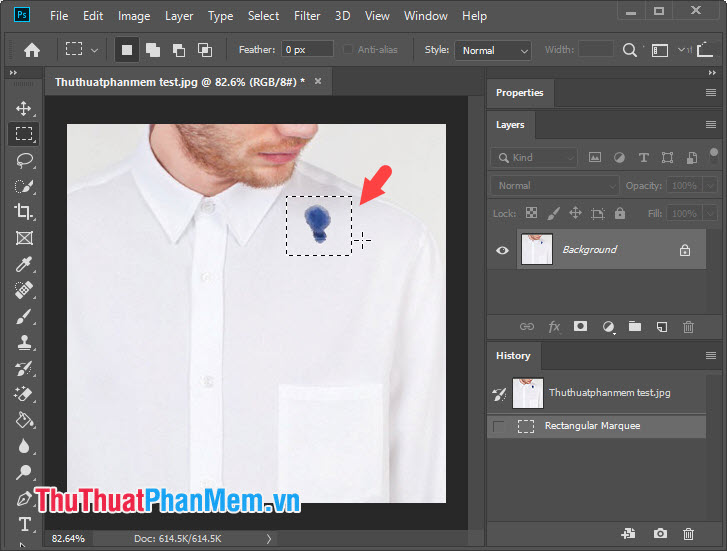 How to erase stains on photos, cleaning photos in Photoshop Picture 6
