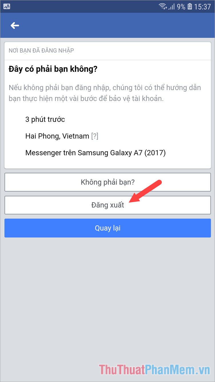 How to exit, log out of Messenger without removing the application Picture 10