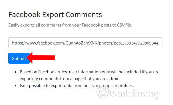 How to export Facebook Fanpage comment into Excel file Picture 5