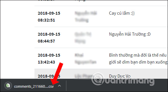 How to export Facebook Fanpage comment into Excel file Picture 7