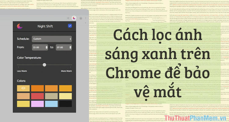 How to filter blue light on Chrome browser to protect eyes Picture 1