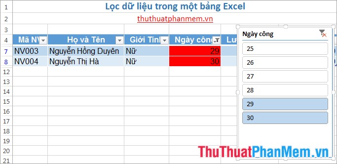 How to filter data in Excel Picture 14