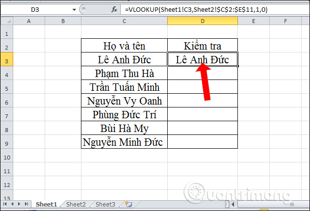 How to filter duplicate data on 2 Excel sheets Picture 9
