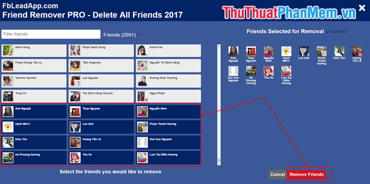 How to filter non-interactive friends on Facebook the fastest and most accurate Picture 5
