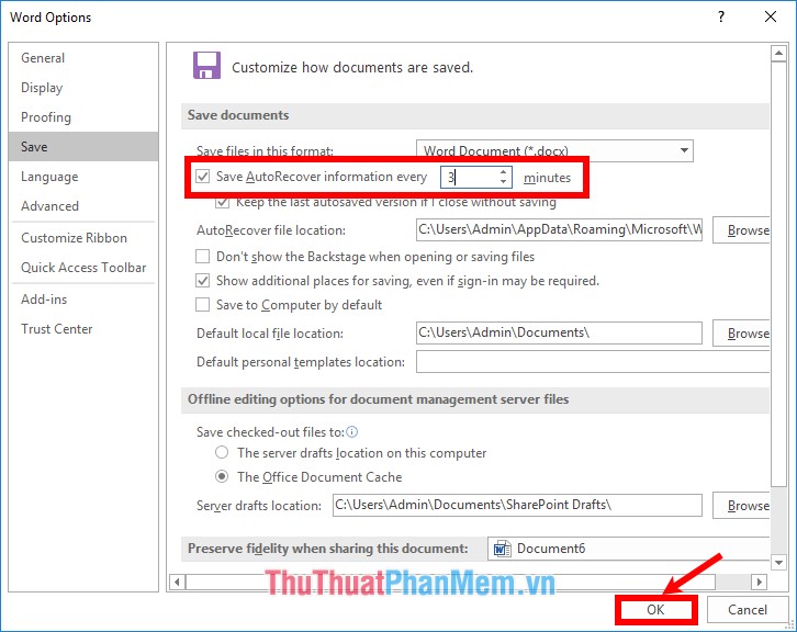 How to find and recover unsaved word files (save) in Word Picture 13