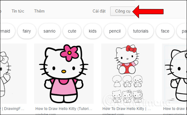 How to find black and white drawings on Google Picture 2