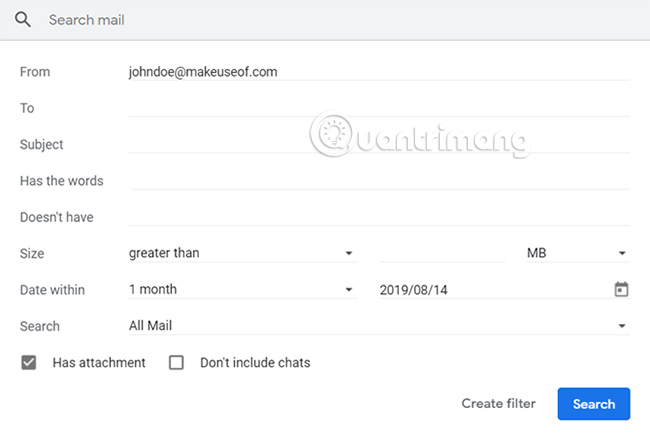 How to find email with attachments in Gmail Picture 3