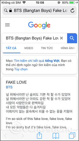 How to find lyrics of songs currently playing on iPhone Picture 10