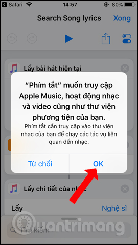 How to find lyrics of songs currently playing on iPhone Picture 4
