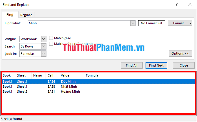 How To Find Names In Excel