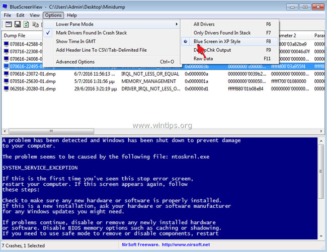 How to find the cause of blue screen death and Minidump errors? Picture 11