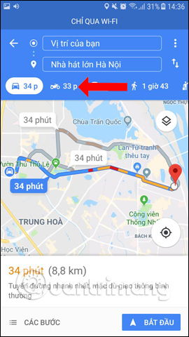 How to find the way to Google Maps for motorcycles Picture 4