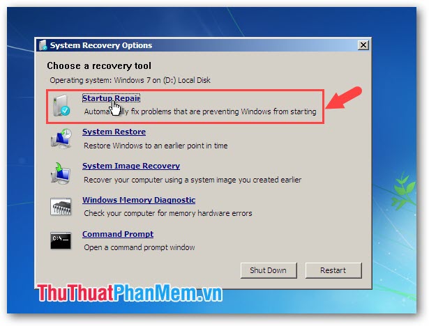 How to fix BOOTMGR is missing error when starting Windows Picture 10