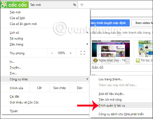 How to fix Coc Coc browser error consuming a lot of RAM Picture 1