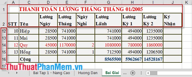 How to fix columns and headlines in Excel Picture 11