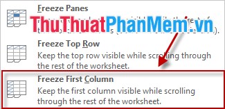 How to fix columns and headlines in Excel Picture 8