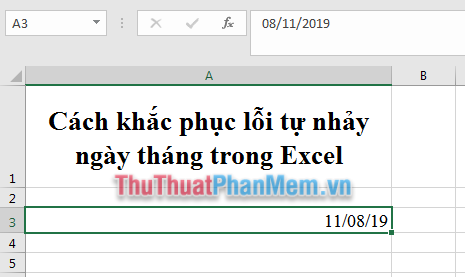 How to fix date auto-jump error in Excel Picture 7