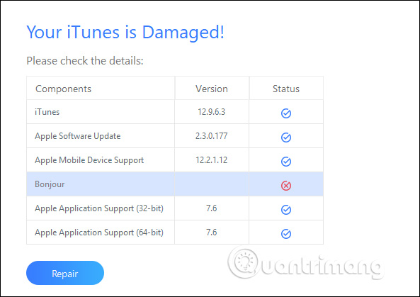 How to fix errors on iTunes with iMyFone TunesFix Picture 3