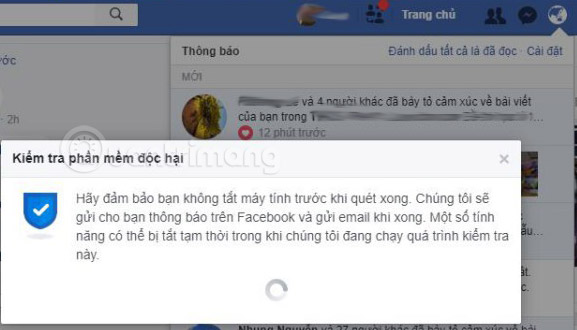 How to fix Facebook catch virus scan, tell the computer to be infected with malware Picture 3