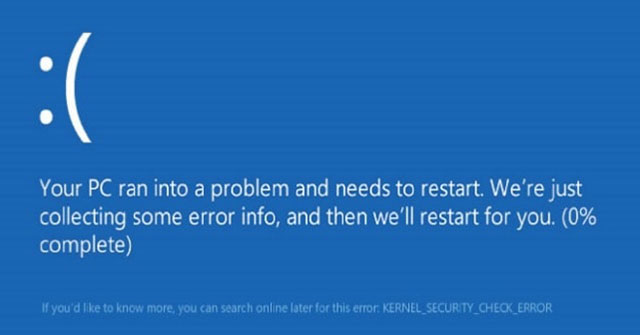 How to fix KERNEL SECURITY CHECK ERROR in Windows Picture 1