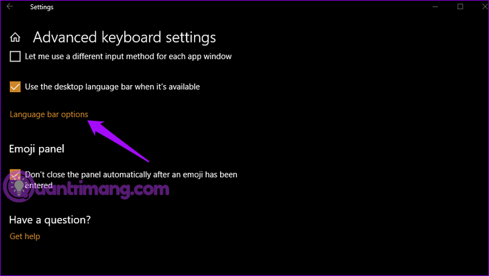 How to fix Language bar loss error on Windows 10 Picture 10