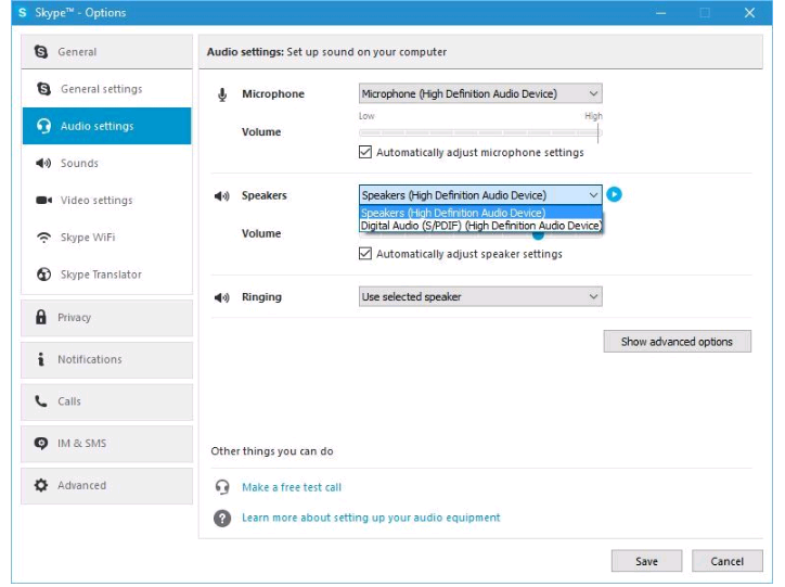 How to fix Playback Devices error in Skype on Windows 10 Picture 4