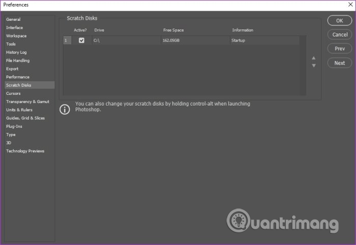 How to fix Scratch disk in Photoshop on Windows 10 Picture 5