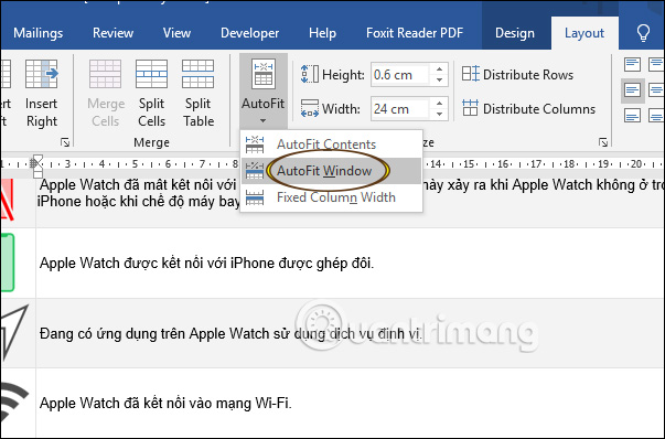 change margins for tables word for mac 2011