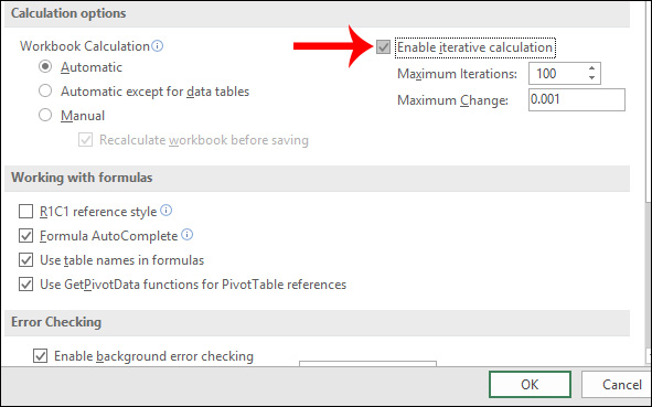 How To Fix The Circular Reference Error In Excel