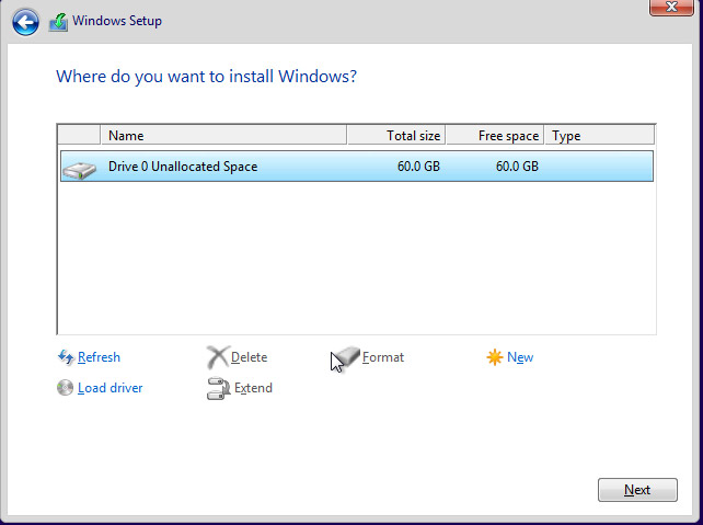 How to fix 'The disk selected has an MBR partition table' when installing Windows Picture 10
