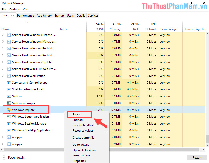 How to fix the error can not open the Start Menu on Windows 10 Picture 7