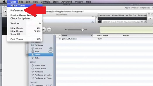 How to fix the error does not appear item Tones ringtone on iTunes Picture 6