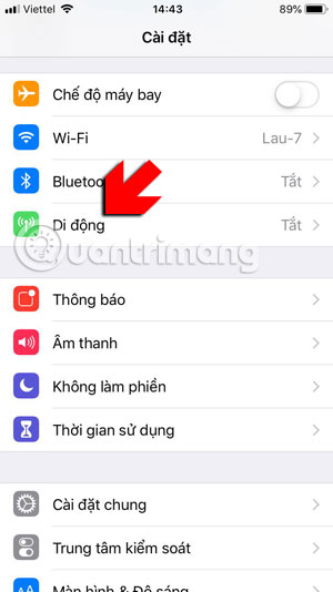How to fix the error does not reach the network on iOS 12.1.2 Picture 1