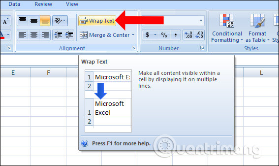 How to fix the error is not down the line in Excel Picture 4