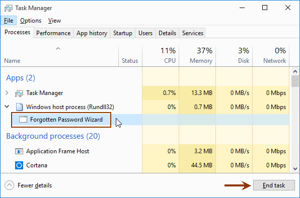 How to fix the error of creating Password Reset Disk on Windows Picture 5