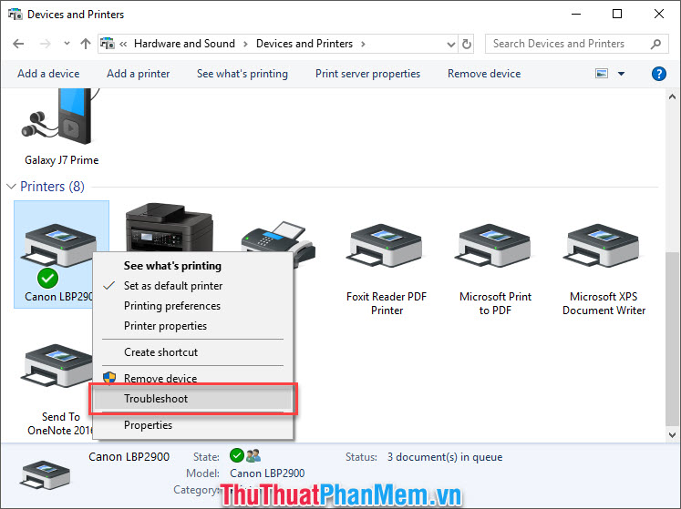 How to fix the error of not printing the Word file Picture 5