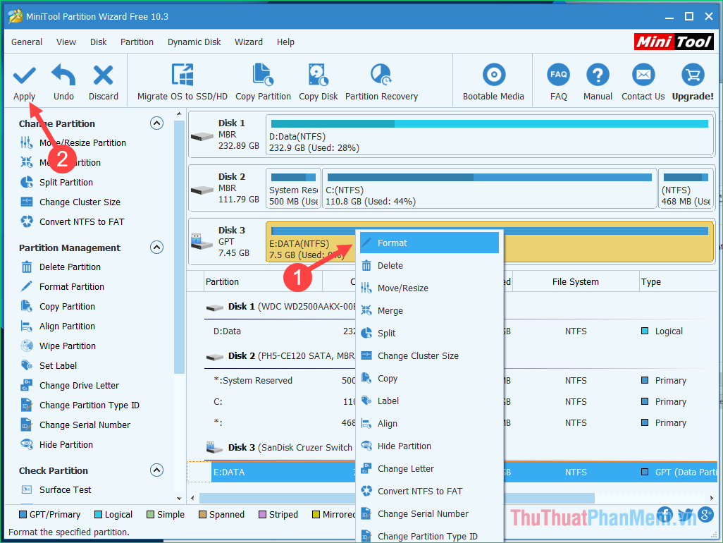 3rd party usb format tool