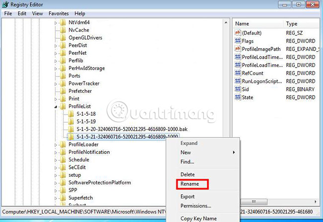 How to fix the error The User Profile Service failed the logon. Không thể nạp được người dùng profile Picture 7