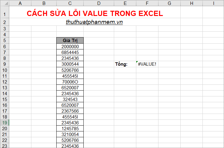 How to fix Value errors in Excel Picture 10